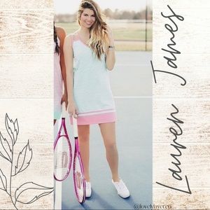 Lauren James Kelsey Bow Dress Ocean Palm NWT